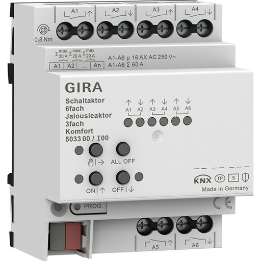 GIRA 503300 KNX Secure Universal module 6x/16A - Comfort