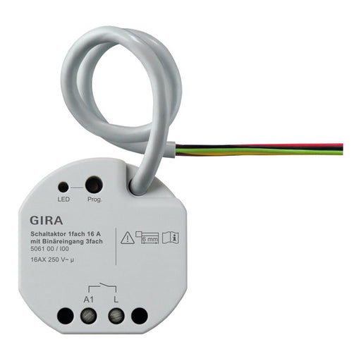 GIRA 506100 Switching actuator 1x/16A with 3 binary inputs