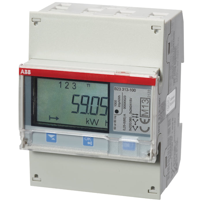 ABB B23 313-100, Energy meter'Silver', M-bus, Three-phase